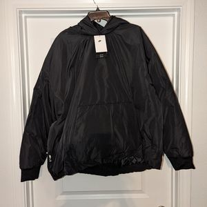 Men's Nike Circa 72 Pullover Jacket with hoodie, Mens Size Medium, Black